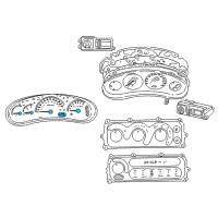 OEM 1999 Chrysler LHS Cluster-Instrument Panel Diagram - 4760404AH