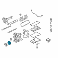 OEM Ford F-250 Super Duty Crankshaft Damper Diagram - 3C3Z-6312-AA