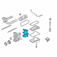 OEM 2005 Ford F-350 Super Duty Front Cover Gasket Diagram - 3C3Z-6020-CA