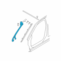 OEM 2010 Chrysler Sebring WEATHERSTRIP-Header And A Pillar Diagram - 4389633AK