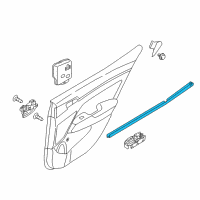 OEM 2017 Hyundai Elantra Weatherstrip-Rear Door Belt Inside RH Diagram - 83241-F2000