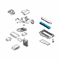 OEM 2006 BMW X3 Fuse Carrier, Top Diagram - 61-13-8-364-532