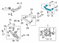 OEM 2022 Kia Sorento Arm Complete-Rear Up Diagram - 55120P2000