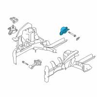 OEM Hyundai Transaxle Mounting Bracket Assembly Diagram - 21830-30300