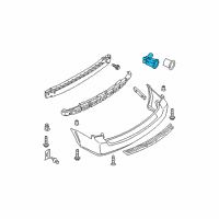 OEM 2008 Infiniti QX56 Sonar Sensor Assembly Diagram - 25994-ZC10A