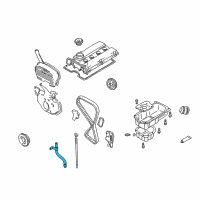 OEM 2000 Hyundai Sonata Oil Level Gauge Guide Diagram - 26620-38056