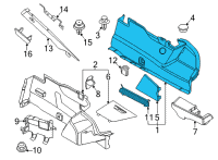 OEM BMW 840i Gran Coupe LEFT TRUNK TRIM Diagram - 51-47-7-467-801