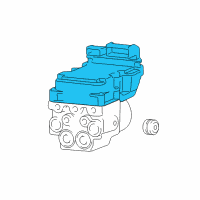 OEM Dodge Ram 3500 Anti-Lock Brake System Module Diagram - 5114539AB