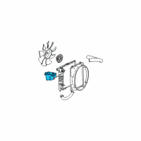 OEM 1998 Mercury Mountaineer Washer Reservoir Diagram - F77Z-17618-A