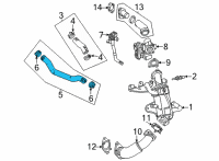 OEM 2021 GMC Yukon XL Inlet Hose Diagram - 55515780