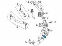 OEM Chevrolet Tahoe Inlet Pipe Gasket Diagram - 55496996