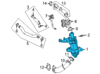 OEM 2021 Chevrolet Suburban Cooler Diagram - 55513487