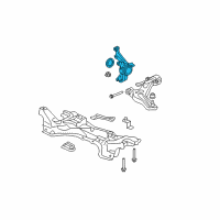 OEM Honda Fit Knuckle, Left Front Diagram - 51215-SLN-000