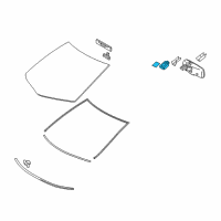 OEM 2014 Lexus RX350 Sensor, Rain Diagram - 89941-48072