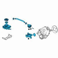 OEM 2019 Acura RDX MASTER CYLINDER Diagram - 01462-TJB-A00