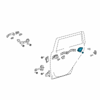 OEM 2011 Toyota Camry Lock Assembly Diagram - 69060-06100