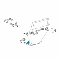 OEM 2017 Lexus IS350 Hinge Assy, Rear Door, Lower LH Diagram - 68780-52031