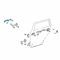 OEM Scion xB Handle, Outside Diagram - 69211-12220-S1