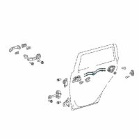 OEM 2015 Scion xB Lock Cable Diagram - 69770-12240