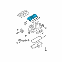 OEM BMW X6 Cylinder Head Cover Diagram - 11-12-7-565-284