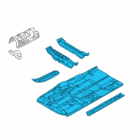 OEM BMW M6 Floor Panel Left Diagram - 41-12-7-125-179