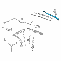 OEM 2017 Cadillac ATS Wiper Arm Diagram - 22905712