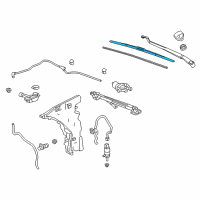 OEM 2016 Cadillac ATS Wiper Blade Diagram - 22905714