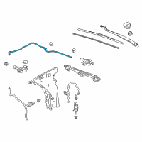 OEM 2014 Cadillac ATS Washer Hose Diagram - 22955506