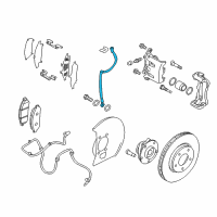 OEM 2015 Nissan Leaf Hose Assembly-Brake Front Diagram - 46210-3NA1A