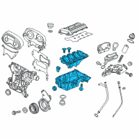 OEM 2017 Chevrolet Sonic Oil Pan Diagram - 25200508