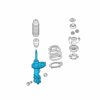 OEM 2012 Kia Forte Front Shock Absorber Assembly, Right Diagram - 546611M360