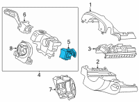 OEM Ford Maverick SWITCH ASY Diagram - NZ6Z-17A553-AA