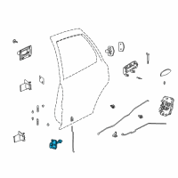 OEM Saturn LS2 Link Asm, Rear Side Door Check Diagram - 22676993