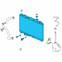 OEM 2022 Honda Accord Radiator Diagram - 19010-6B2-A01