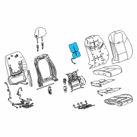 OEM 2015 Cadillac ATS Seat Back Heater Diagram - 22826930