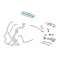 OEM Honda Rubber, Blade (425Mm) Diagram - 76632-SWA-J02