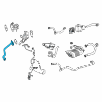 OEM Lexus Pipe, EGR, NO.1 Diagram - 25611-31080