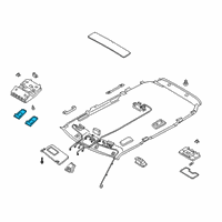 OEM 2020 Kia Soul Lens-Overhead CONSOL Diagram - 92801M6000HGC