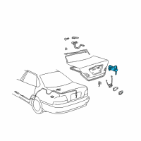 OEM 2004 Toyota Avalon Cylinder & Keys Diagram - 69055-41130