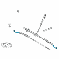 OEM 2015 Kia Cadenza End Assembly-Tie Rod, LH Diagram - 568203V490