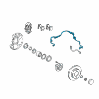 OEM 2006 Toyota Sequoia Front Speed Sensor Diagram - 89542-0C010