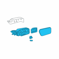 OEM 2010 Ford Fusion Mirror Assembly Diagram - 6E5Z-17683-A