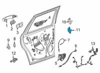 OEM 2022 Chevrolet Suburban Lower Hinge Diagram - 23396435