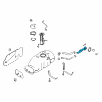 OEM 2016 Nissan Titan XD Tube Assy-Filler Diagram - 17221-EZ40A