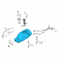 OEM 2019 Nissan Titan XD Fuel Tank Assembly Diagram - 17202-EZ41A