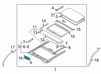 OEM Hyundai Elantra Motor Assembly-Sunroof Diagram - 81631-F2700