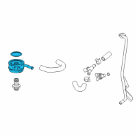 OEM 2010 Lexus HS250h Cooler Assy, Oil Diagram - 15710-28020