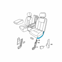 OEM 2005 Dodge Dakota Seat Cushion Foam Diagram - 5143789AA