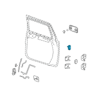 OEM Hummer Check, Front Side Door Diagram - 15828958