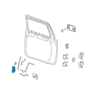 OEM Hummer H2 Latch Diagram - 15816392